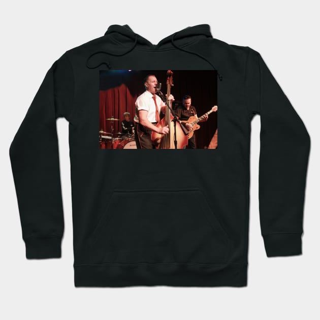 Jim Heath The Reverend Horton Heat Photograph Hoodie by Concert Photos